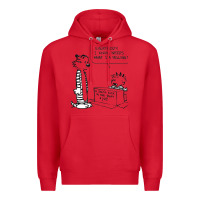 Red calvin Premium Hoodie - linhVisuals