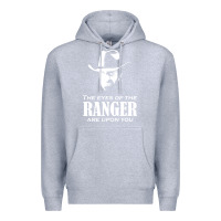 Heather Grey walker texas ranger merchandise Premium Hoodie - linhVisuals