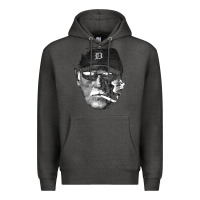 Charcoal Heather newcigarette smoking jim leyland Premium Hoodie - linhVisuals