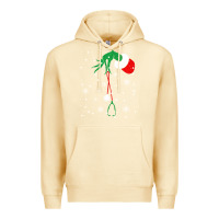 Pina Colada newchristmas grinch hand holding a stethoscope Premium Hoodie - linhVisuals