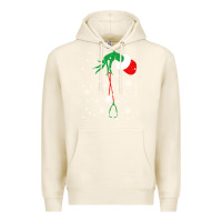 Tofu newchristmas grinch hand holding a stethoscope Premium Hoodie - linhVisuals