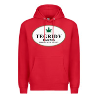 Red tegridy farms Premium Hoodie - linhVisuals