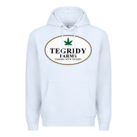 White tegridy farms Premium Hoodie - linhVisuals