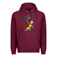 Burgundy green eggs and ham Premium Hoodie - linhVisuals
