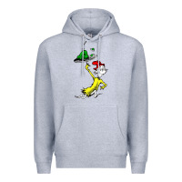 Heather Grey green eggs and ham Premium Hoodie - linhVisuals