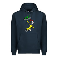 Navy green eggs and ham Premium Hoodie - linhVisuals