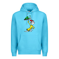 Ocean Blue green eggs and ham Premium Hoodie - linhVisuals