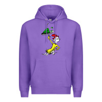 Purple green eggs and ham Premium Hoodie - linhVisuals