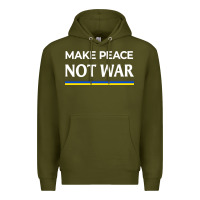 Army Green make peace not war Premium Hoodie - linhVisuals