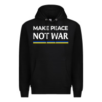 Black make peace not war Premium Hoodie - linhVisuals
