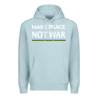 Blue Mist make peace not war Premium Hoodie - linhVisuals