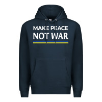 Navy make peace not war Premium Hoodie - linhVisuals
