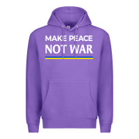 Purple make peace not war Premium Hoodie - linhVisuals