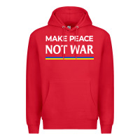 Red make peace not war Premium Hoodie - linhVisuals