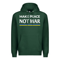 Sports Green make peace not war Premium Hoodie - linhVisuals