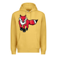 Antique Gold marist red foxes Premium Hoodie - linhVisuals