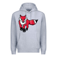 Heather Grey marist red foxes Premium Hoodie - linhVisuals