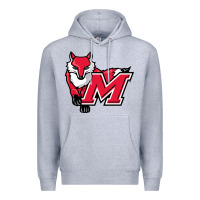 Heather Grey marist red foxes Premium Hoodie - linhVisuals