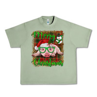 Oil Green merry christmas baby pig Urban Heavy Tee - RanaPortraitStore