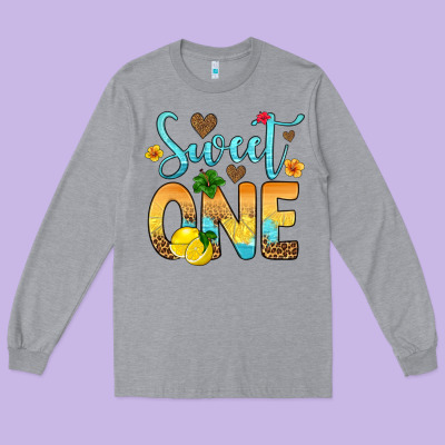 Sweet One Lemon Long Sleeve Tee Designed By Artiststas