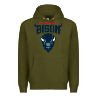 Army Green howard bison Premium Hoodie - linhVisuals