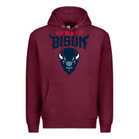 Burgundy howard bison Premium Hoodie - linhVisuals