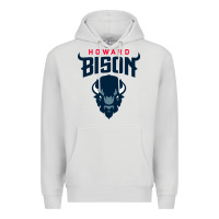 Dove Grey howard bison Premium Hoodie - linhVisuals