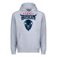 Heather Grey howard bison Premium Hoodie - linhVisuals