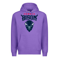 Purple howard bison Premium Hoodie - linhVisuals