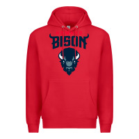 Red howard bison Premium Hoodie - linhVisuals