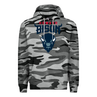 Slate Camo howard bison Premium Hoodie - linhVisuals