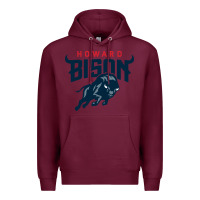 Burgundy howard bison Premium Hoodie - linhVisuals