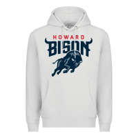 Dove Grey howard bison Premium Hoodie - linhVisuals