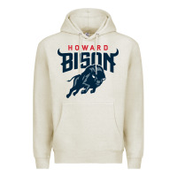 Oatmeal Heather howard bison Premium Hoodie - linhVisuals