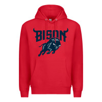 Red howard bison Premium Hoodie - linhVisuals
