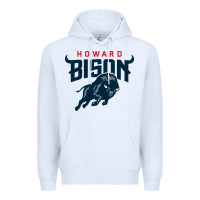 White howard bison Premium Hoodie - linhVisuals