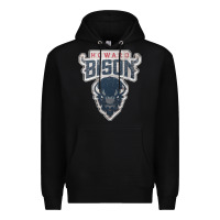 Black howard bison Premium Hoodie - linhVisuals