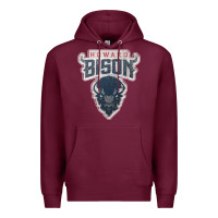 Burgundy howard bison Premium Hoodie - linhVisuals