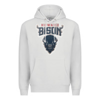 Dove Grey howard bison Premium Hoodie - linhVisuals