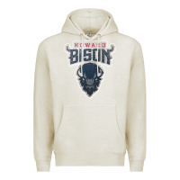 Oatmeal Heather howard bison Premium Hoodie - linhVisuals