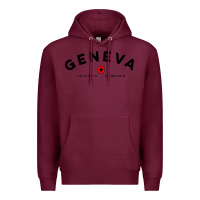 Burgundy geneva switzerland clothing gifts and souvenirs Premium Hoodie - linhVisuals