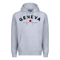 Heather Grey geneva switzerland clothing gifts and souvenirs Premium Hoodie - linhVisuals