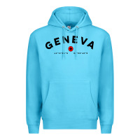 Ocean Blue geneva switzerland clothing gifts and souvenirs Premium Hoodie - linhVisuals