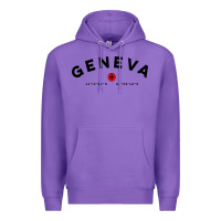 Purple geneva switzerland clothing gifts and souvenirs Premium Hoodie - linhVisuals