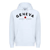 White geneva switzerland clothing gifts and souvenirs Premium Hoodie - linhVisuals