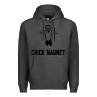 Charcoal Heather chick magnet Premium Hoodie - linhVisuals