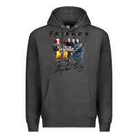 Charcoal Heather Horror friends Premium Hoodie - linhVisuals