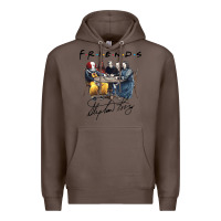 Coffee Horror friends Premium Hoodie - linhVisuals
