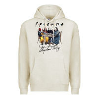 Oatmeal Heather Horror friends Premium Hoodie - linhVisuals