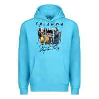 Ocean Blue Horror friends Premium Hoodie - linhVisuals